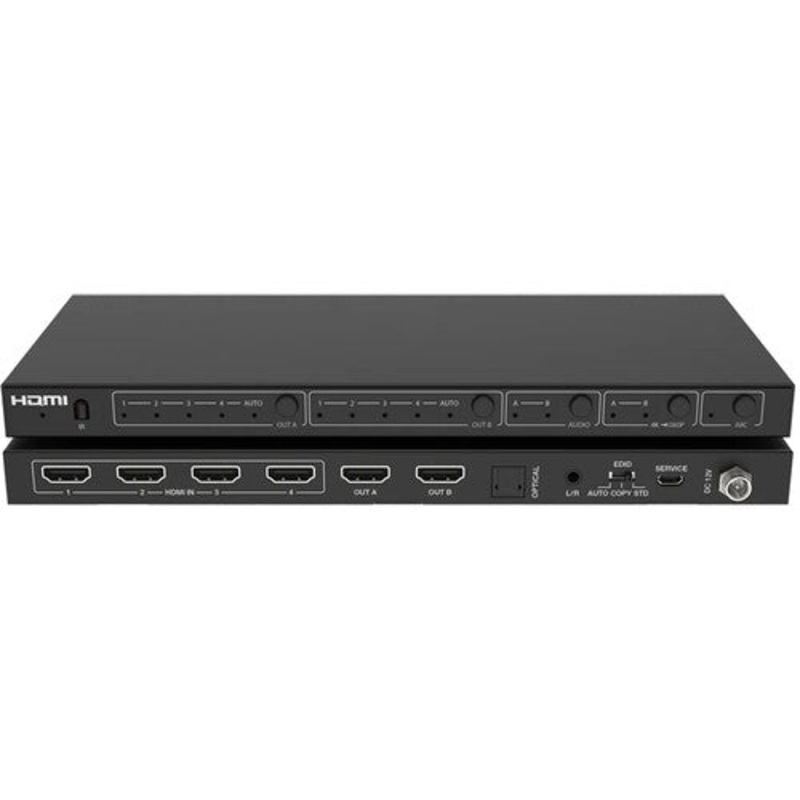 DVDO MATRIX-42B HDMI Matrix Switcher with Audio Outputs, HDR and ARC – 4×1