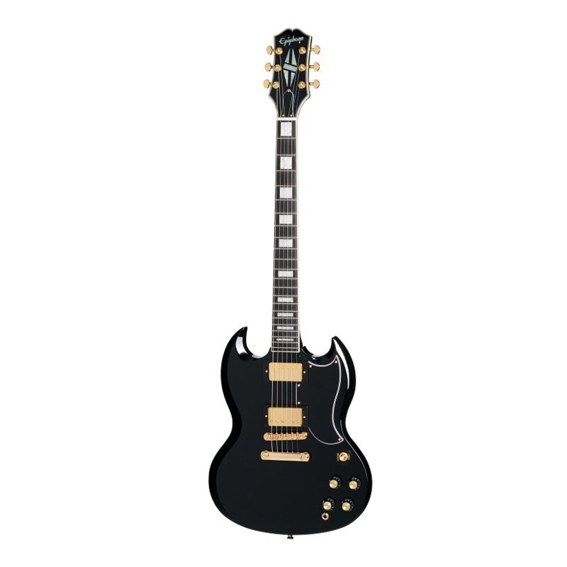 Epiphone EIGSGCEBGH SG Custom Electric Guitar (Ebony)