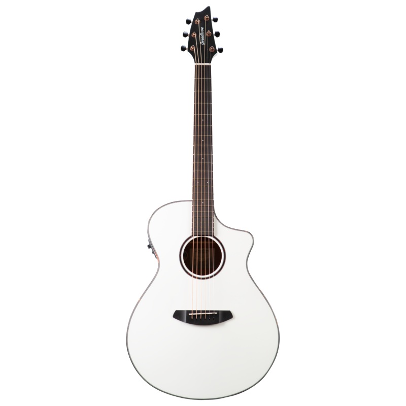 Breedlove DSCN22CEEUAM Discovery Spruce-Mahogany Concert Acoustic-Electric Guitar (Satin White)