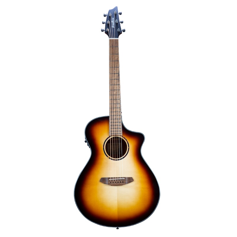 Breedlove DSCN44CEEUAM Discovery S Concert CE European Spruce-African Mahogany Acoustic-Electric Guitar (Edge Burst)
