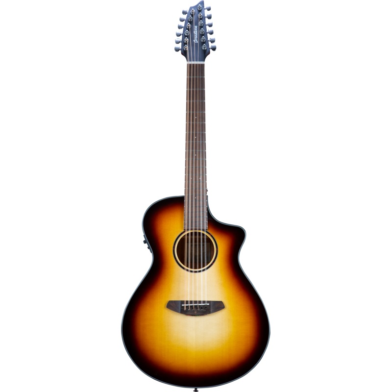 Breedlove DSCN44XCEEUAM Discovery S Concert 12-String CE European Spruce-African Mahogany Acoustic-Electric Guitar (Edge Burst)