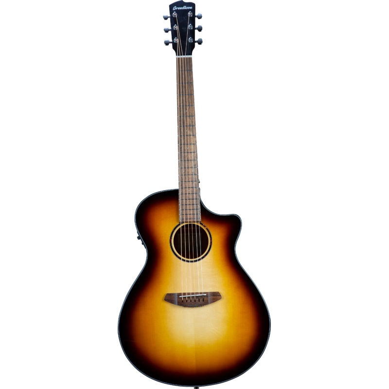 Breedlove DSCO44CEEUAM Discovery S Concerto CE European Spruce-African Mahogany Acoustic-Electric Guitar (Edge Burst)