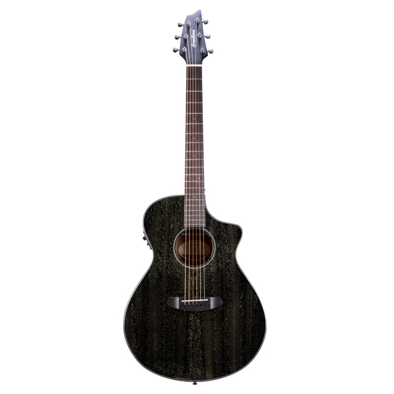 Breedlove RFCN52CEAMAM Rainforest S African Mahogany Concert Acoustic-Electric Guitar (Black Gold)