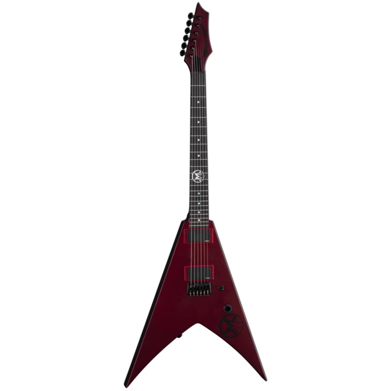 Dean Guitars VEN GT SEL MRS Vengeance Greg Tribbett Met Electric Guitar (Red Satin)