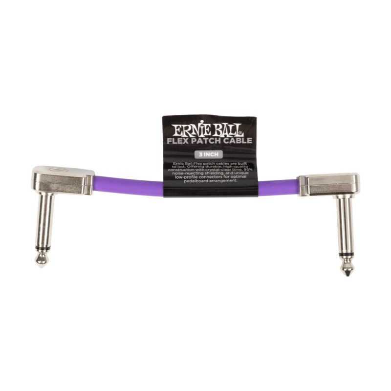Ernie Ball 6446EB Flex Patch Cable (Purple) – 3″