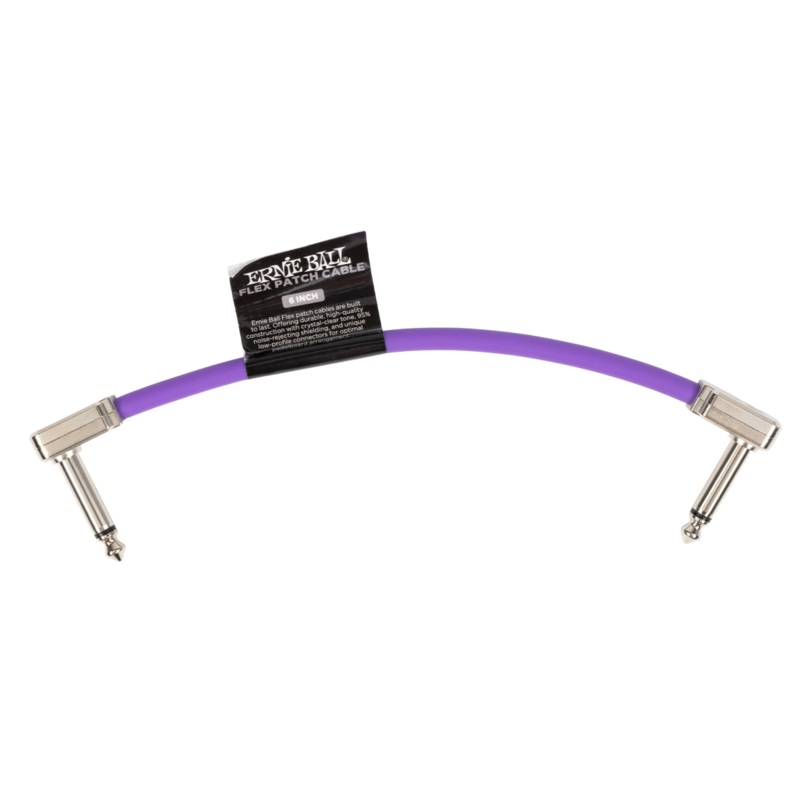 Ernie Ball 6447EB Flex Patch Cable (Purple) – 6″