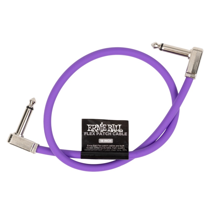 Ernie Ball 6449EB Flex Patch Cable (Purple) – 18″