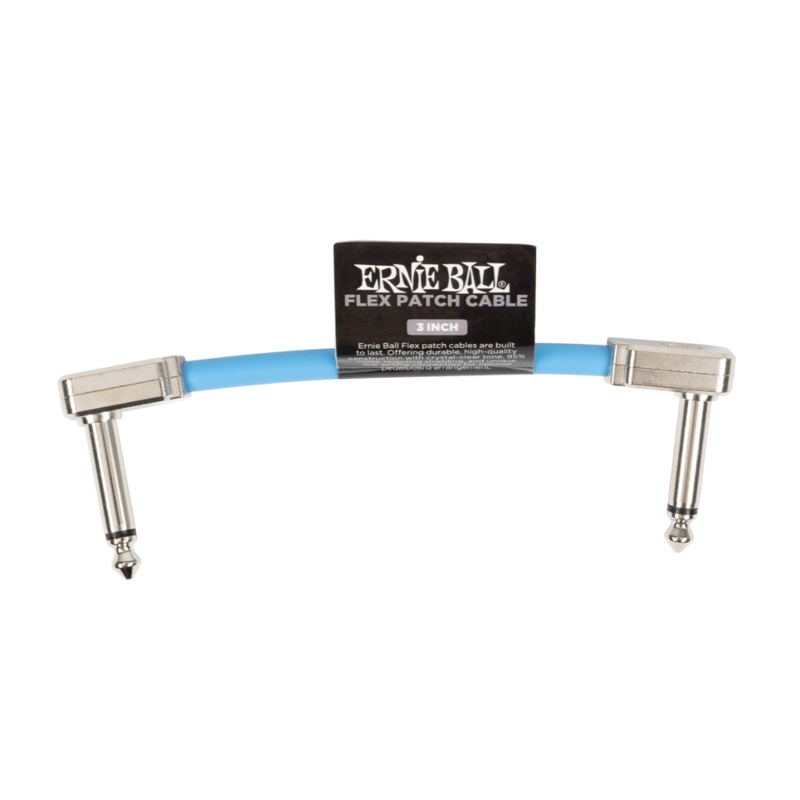 Ernie Ball 6454EB Flex Patch Cable (Blue) – 3″