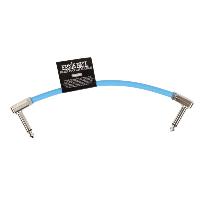 Ernie Ball 6455EB Flex Patch Cable (Blue) – 6″