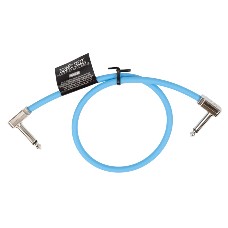 Ernie Ball 6457EB Flex Patch Cable (Blue) – 18″