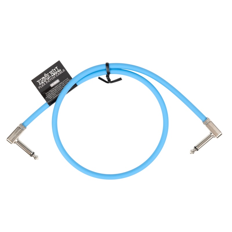 Ernie Ball 6458EB Flex Patch Cable (Blue) – 24″