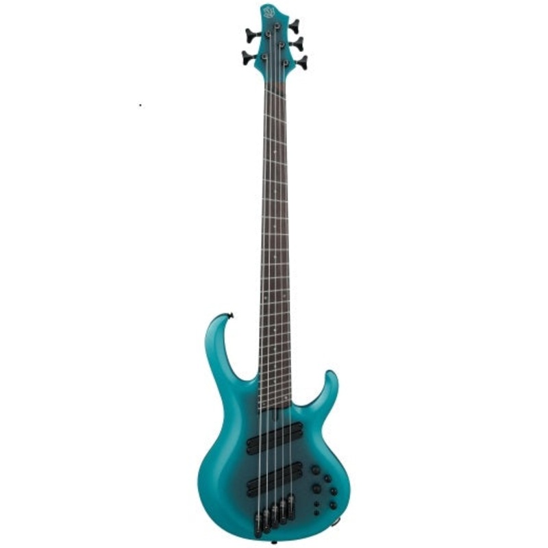 Ibanez BTB605MSCEM 5-String Multi Scale Electric Bass (Cerulean Aura Burst Matte)