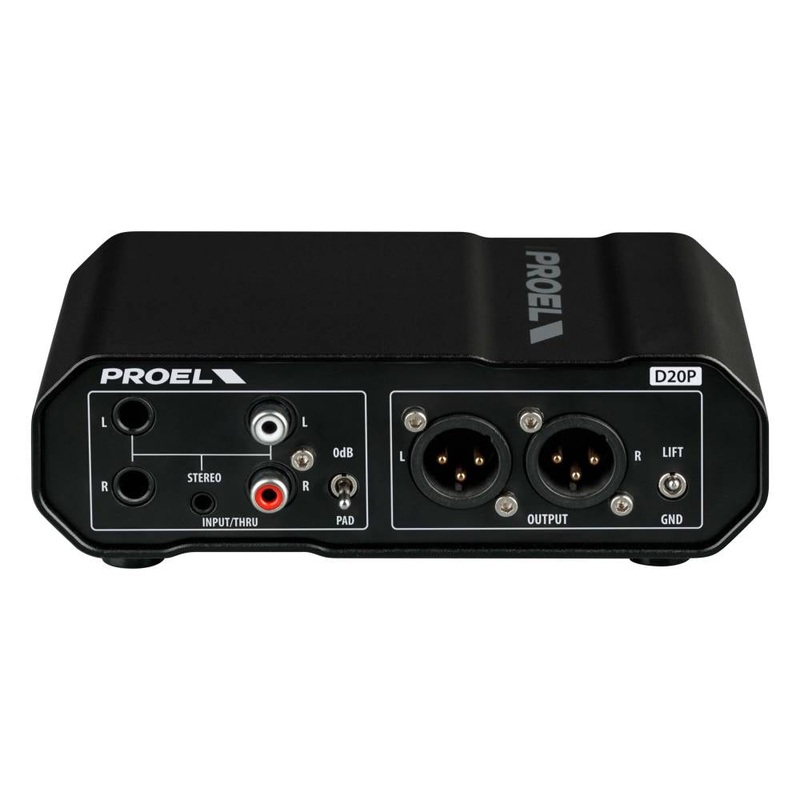 Proel D20P Stereo Passive Direct Injection Box