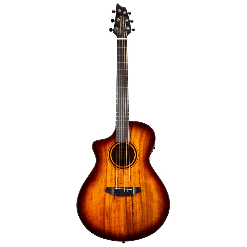 Breedlove PSCN42LCEMYMY Pursuit Exotic All Myrtlewood Left-Handed Concert Acoustic-Electric Guitar (Tiger’s Eye)