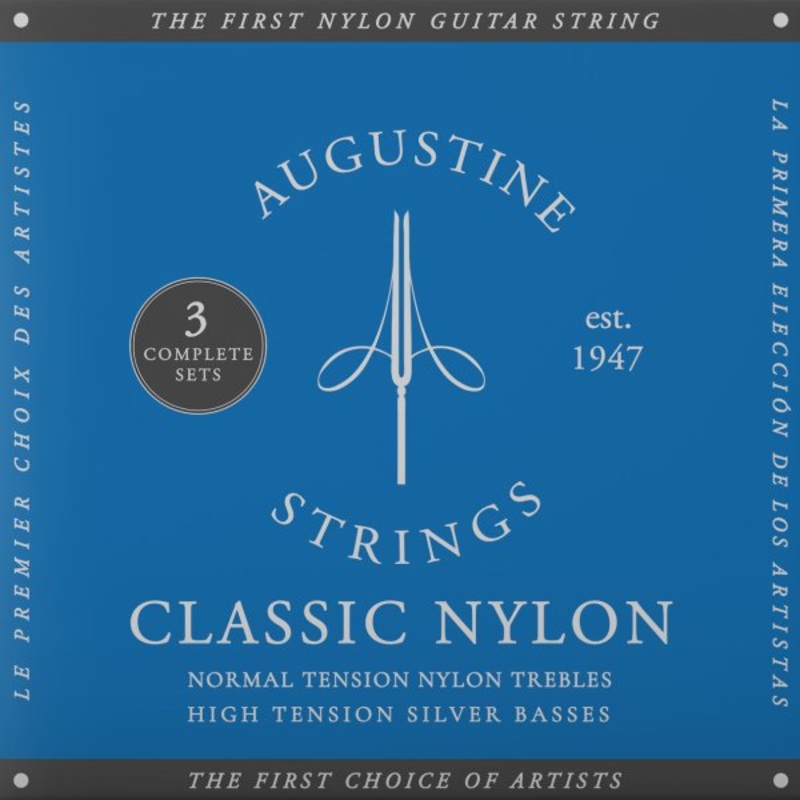 Augustine 3XABL High Tension Classic/Blue Strings – 3 Pack