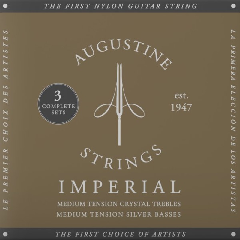 Augustine 3XAGRD Medium Tensions Imperial/Red Strings – 3 Pack