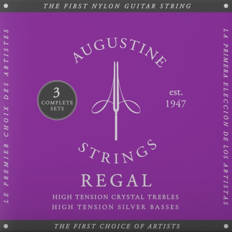 Augustine 3XAR-BL High Tension Regal/Blue Strings – 3 Pack