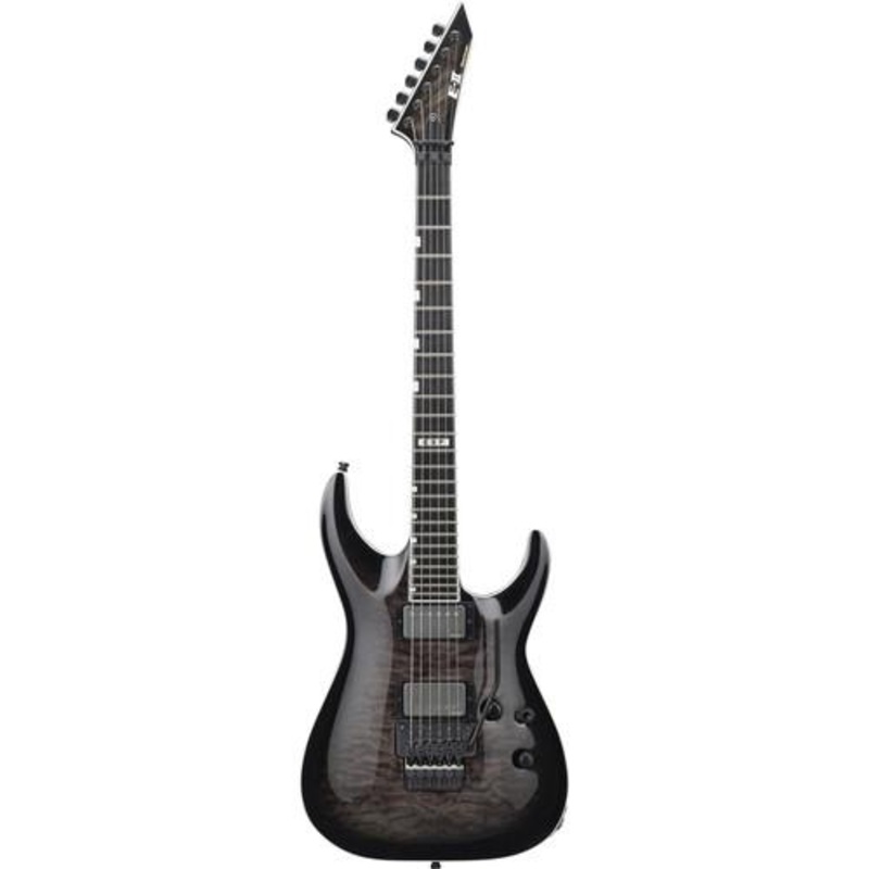 ESP E-II HORIZON FR-II Electric Guitar with Floyd Rose Original Locking Tremolo Bridge- See-Thru Black Sunburst