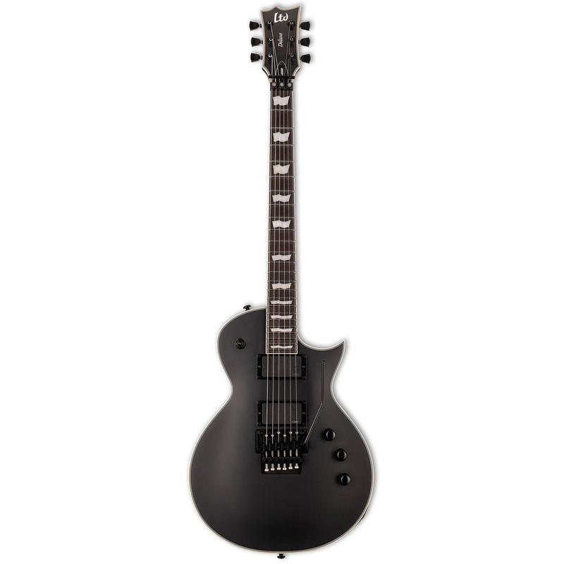 ESP LTD EC-1000 FR Electric Guitar with Floyd Rose 1000SE Tremolo – Black Satin