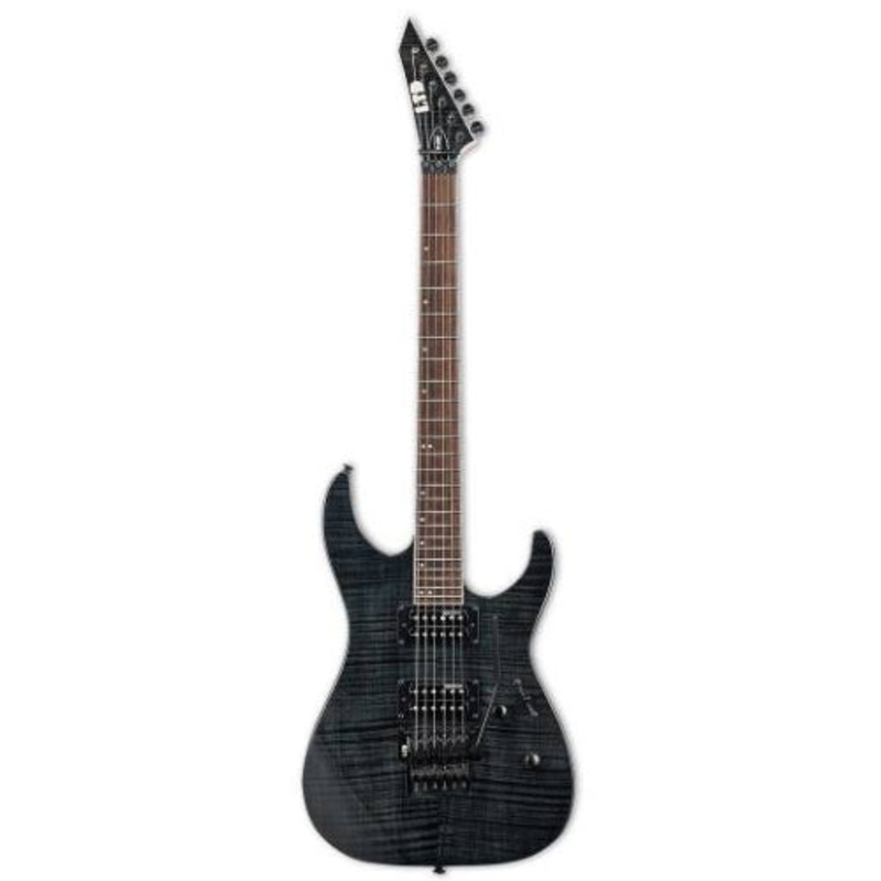 ESP LTD M-200FM Electric Guitar with an LTD by Floyd Rose Tremolo – See Thru Black