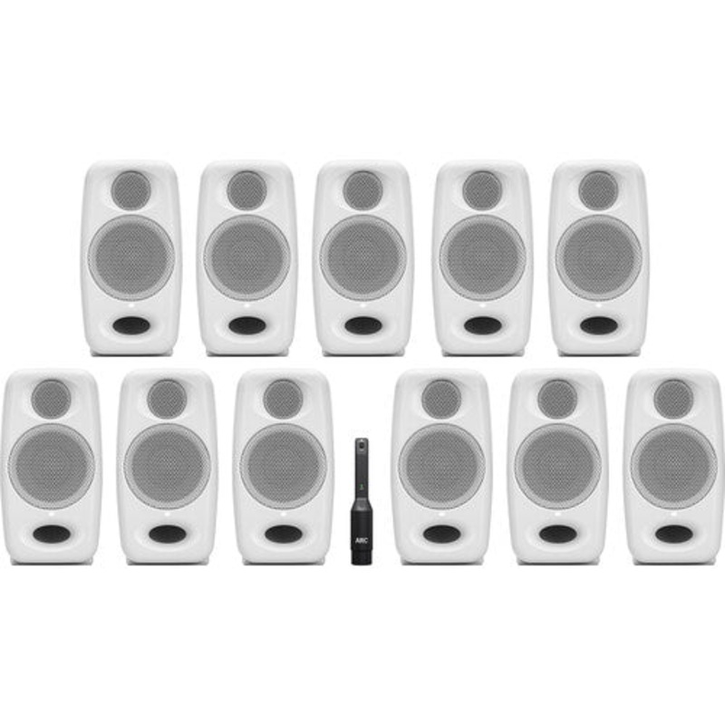 IK Multimedia iLoud Micro Monitor Pro Immersive Bundle (White, 11 Speakers)