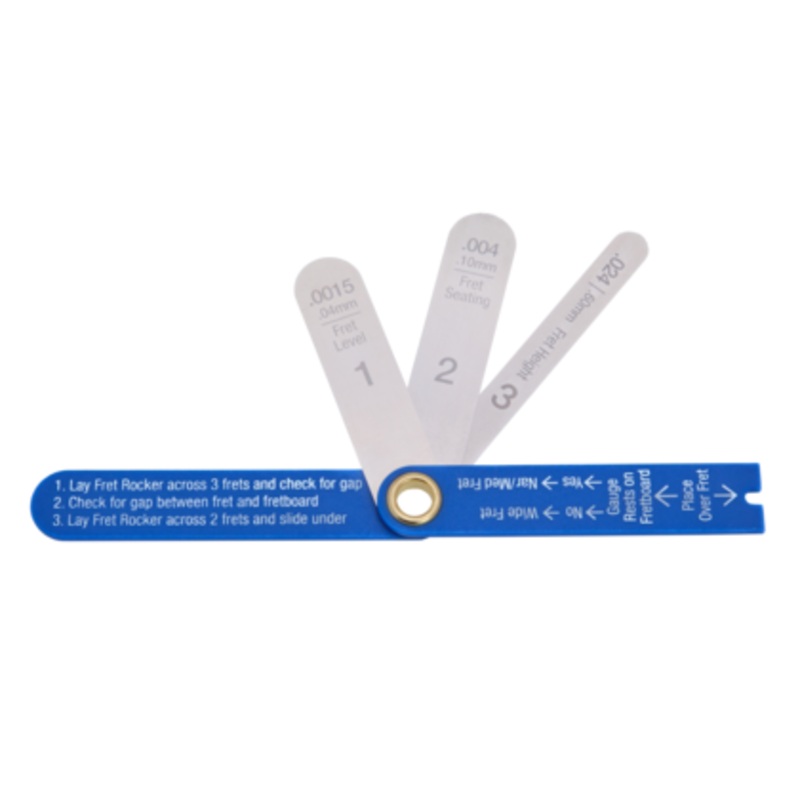 MusicNomad FRET-GAUGE Precision Fret Gauge With 4-Key Measurements