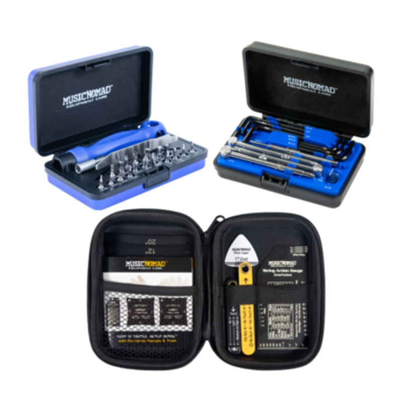 MusicNomad KISS-STARTER-KIT-BUNDLE 6pc Gauge Set/26pc Screwdriver Set/11pc Truss Rod Wrench Set
