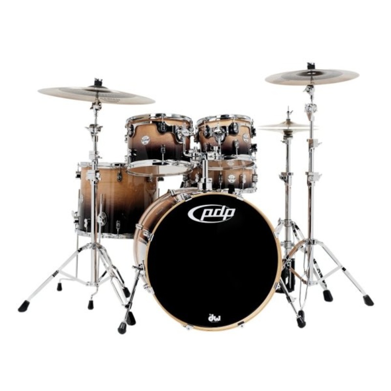 PDP PDCM2215NC Concept Series Maple 5-Piece Shell Pack (Natural To Charcoal Fade)