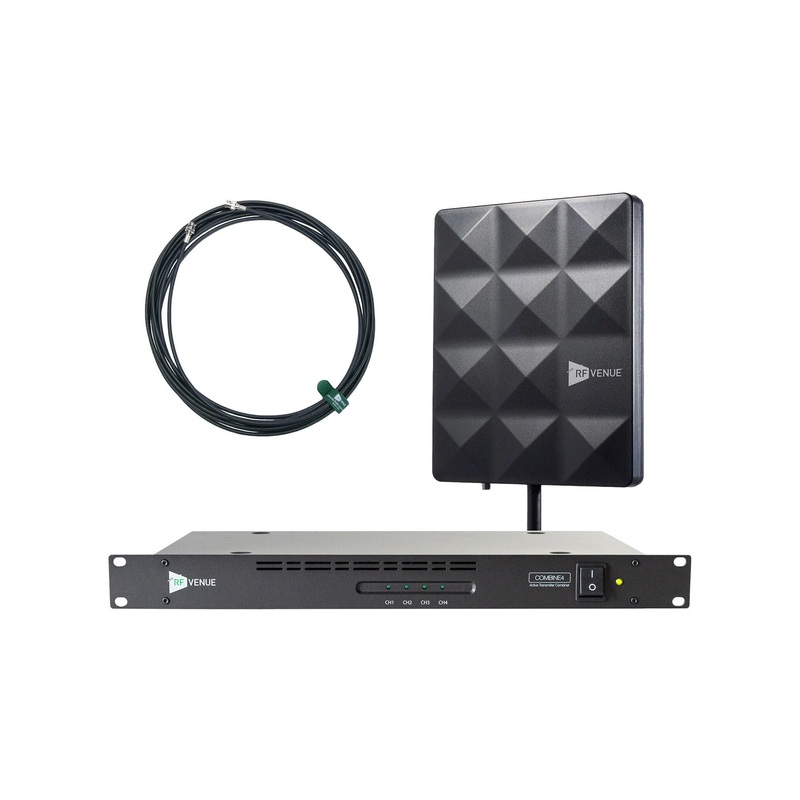 RF Venue COMB4CP-STAGE 4-Channel IEM Pack with COMBINE4 and CP Stage Antenna