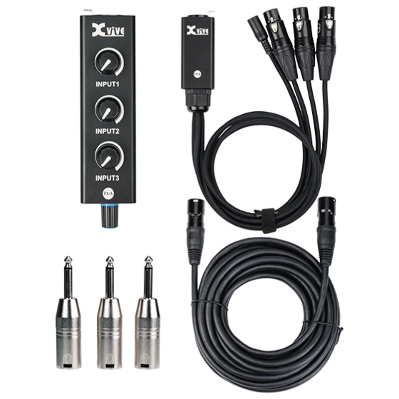 Xvive PX Portable 3 Channel Personal Mix Set