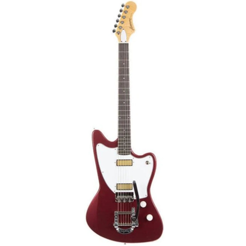 Harmony SILHOUETTE-BIGSBY-B Silhouette Electric Guitar With Case/Bigsby (Burgundy)
