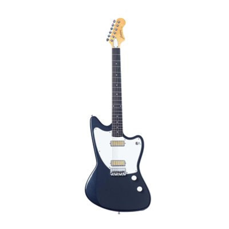 Harmony SILHOUETTE-BIGSBY-S Silhouette Electric Guitar With Case/Bigsby (Slate)
