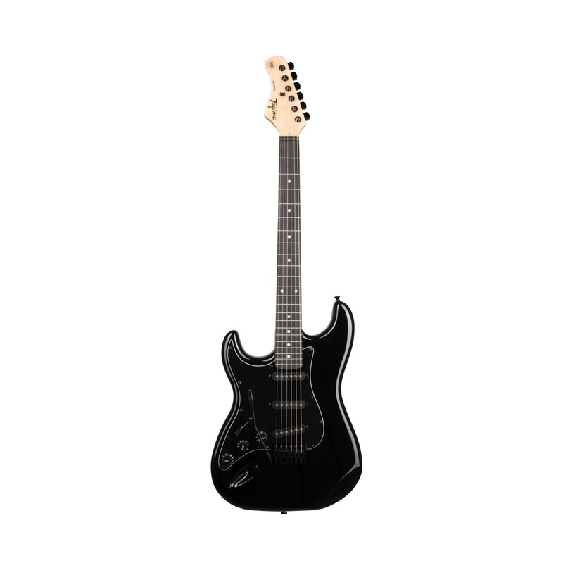 Tagima TG 500-LH-BK-DF/BK Left-Handed Electric Guitar (Black)