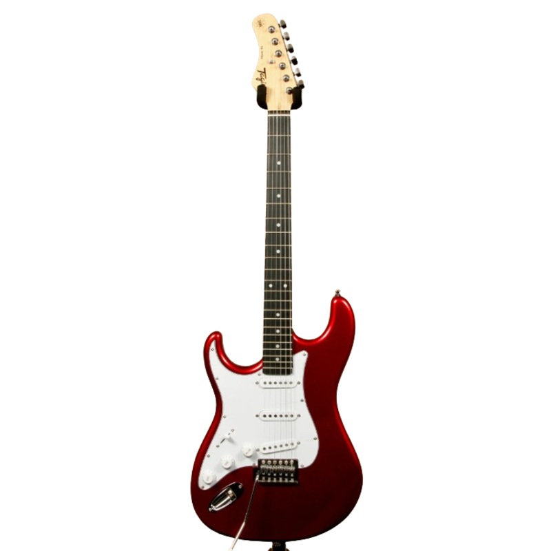 Tagima TG 500-LH-CA DF/WH Left-Handed Electric Guitar (Candy Red)