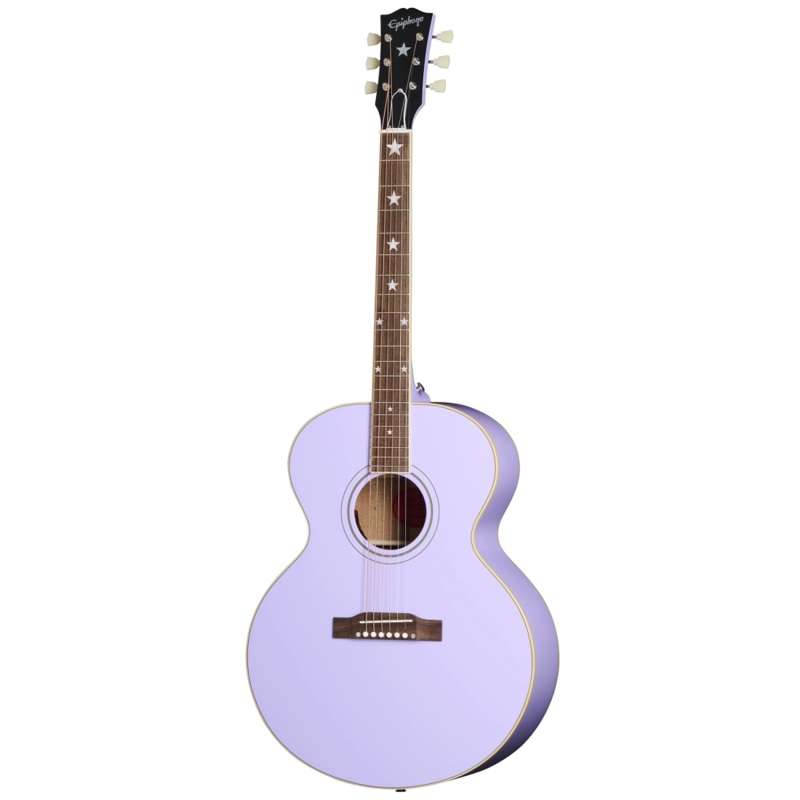 Epiphone ECJ180LSLAVNH J-180 LS Acoustic/Electric Guitar (Lavender)