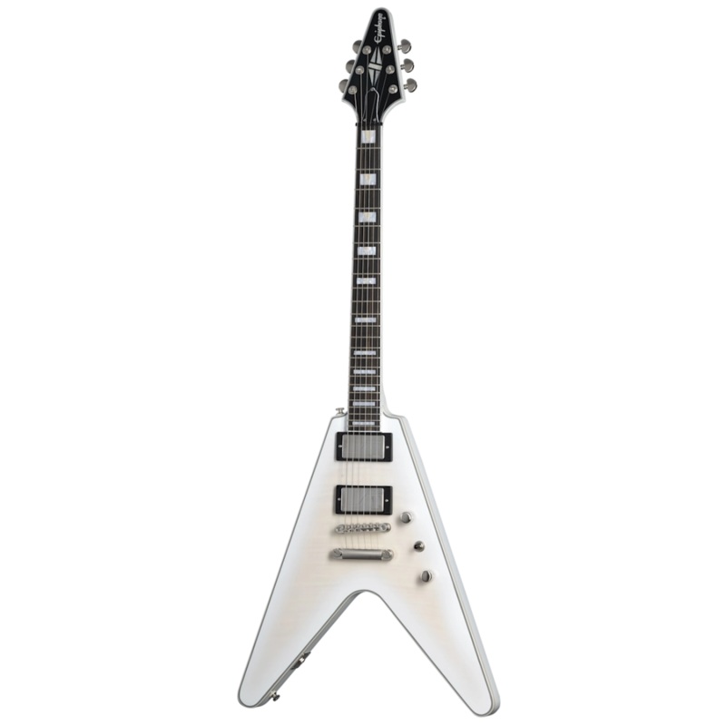 Epiphone EIFVYAWTBN Flying V Prophecy Electric Guitar (Aged White Tiger Burst)