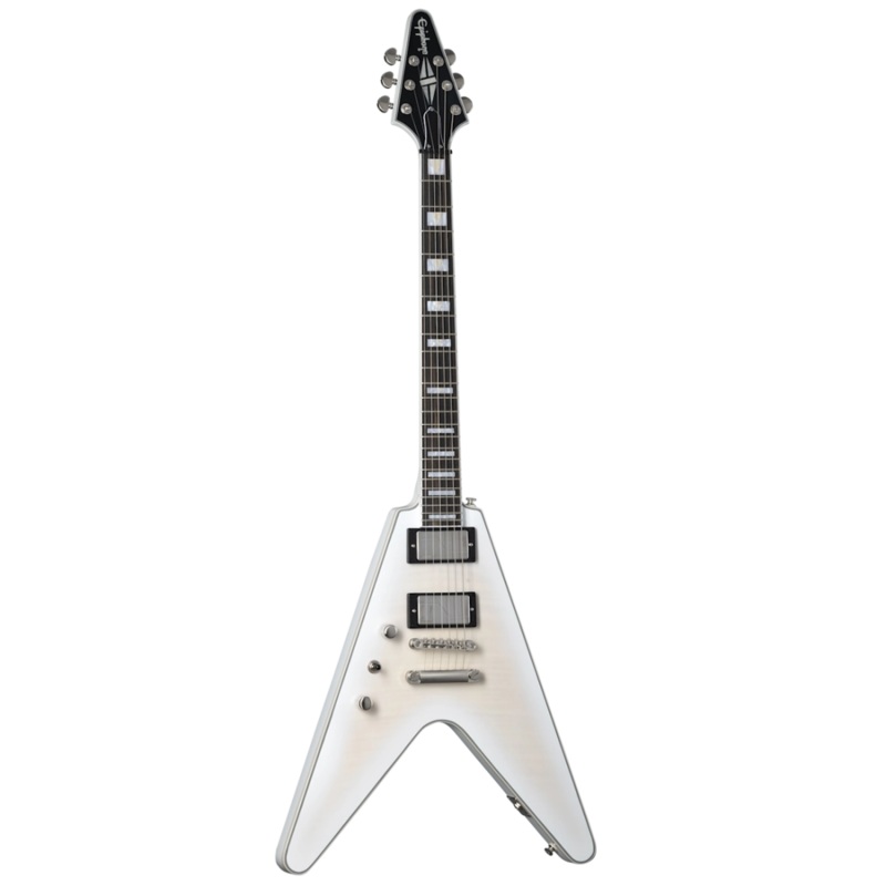 Epiphone EIFVYAWTBNLH Flying V Prophecy Left Handed Electric Guitar (Aged White Tiger Burst)