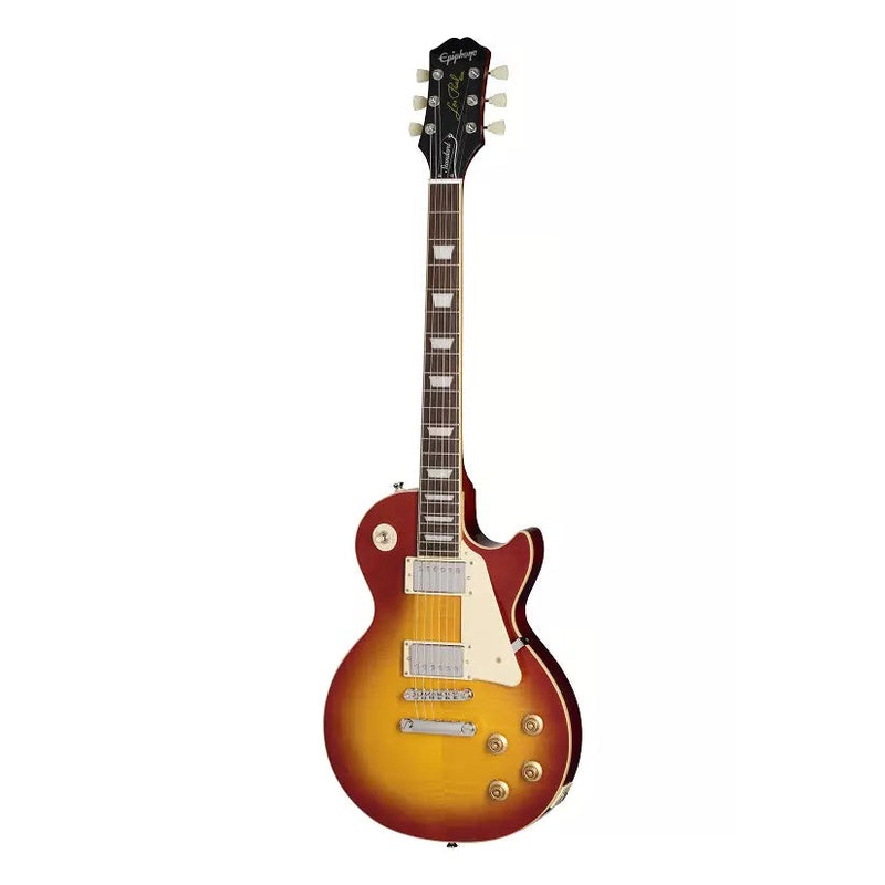 Epiphone EIGLP5WCNH Les Paul Standard 50s Figured Electric Guitar (Washed Cherry Sunburst)