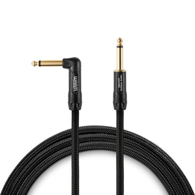 Warm Audio Prem-TS-1RT-10 Premier Series – 1 End Right-Angle Instrument Cable – 10′