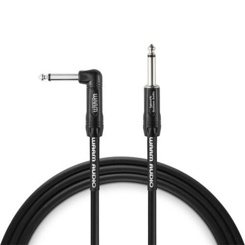 Warm Audio Pro-TS-1RT-10 Pro Series – 1 End Right-Angle Instrument Cable – 10′