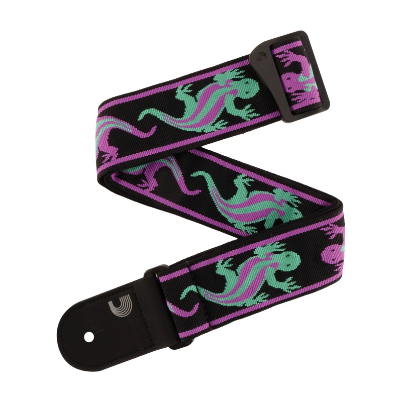 D’Addario 50PW01 Planet Waves Vintage Guitar Strap (Green / Purple)