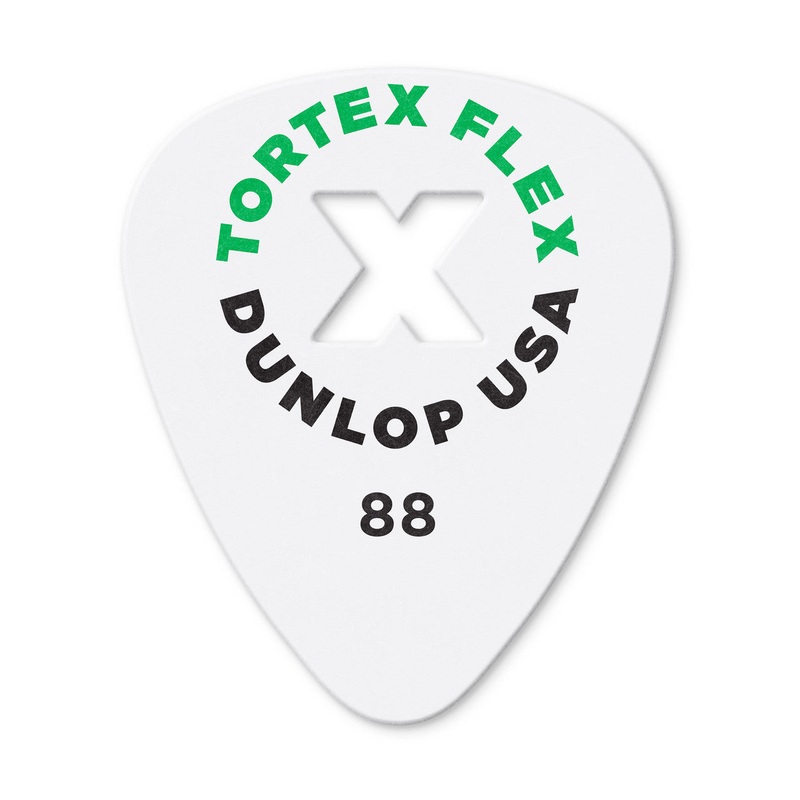 Dunlop 428XP088 Tortex Flex Guitar Picks (Pack of 12) – .88mm