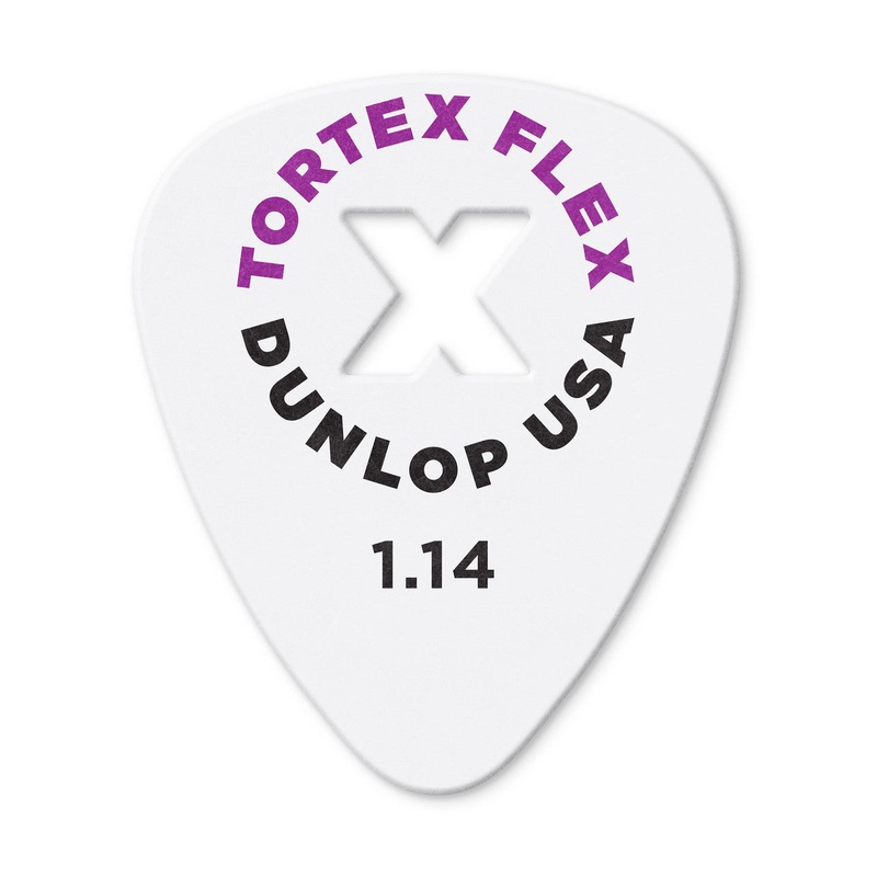 Dunlop 428XP114 Tortex Flex Guitar Picks (Pack of 12) – 1.14mm