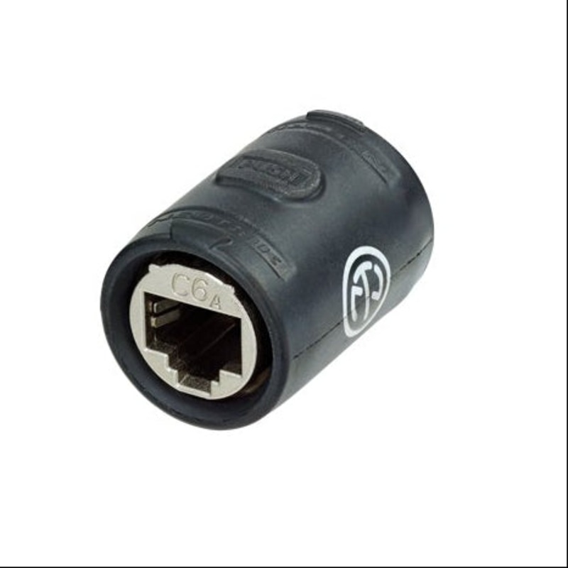 Neutrik NE8FFX6-W Ethercon CAT6A Feedthrough Coupler