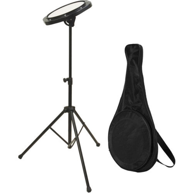 On-Stage DFP5500 Drum Practice Pad with Stand & Bag