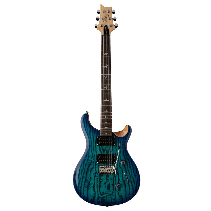 PRS SE CUSTOM 24 Burled Ash Limited Edition Electric Guitar (Lake Blue)
