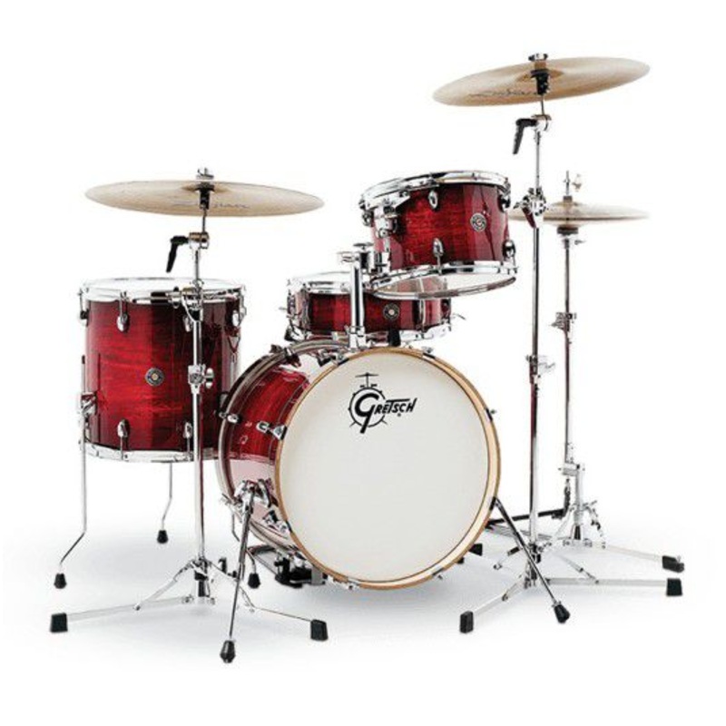 Gretsch Drums CC2-J404-GCB Catalina Club 4-Piece Drum Shell Pack (Gloss Crimson Burst)