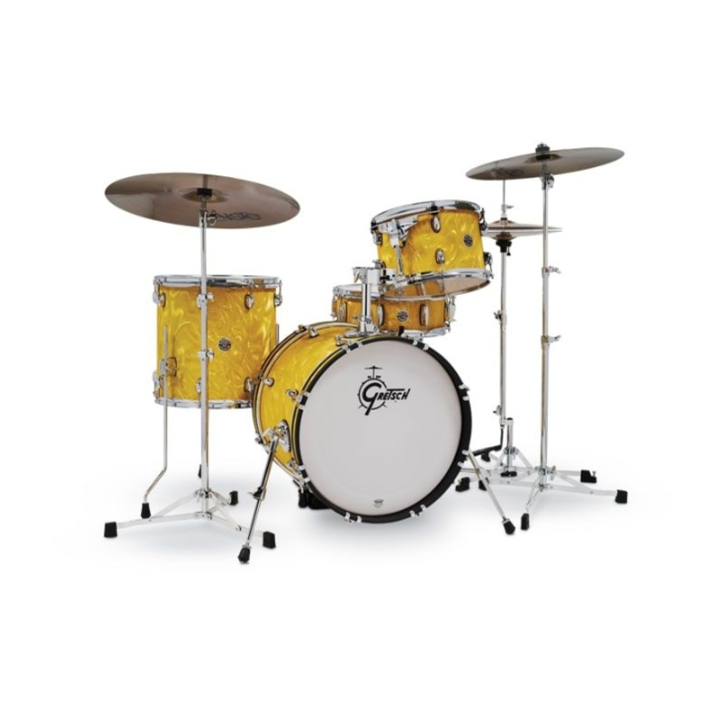Gretsch Drums CC2-J484-YSF Catalina Club Jazz 4-Piece Shell Pack (Yellow Satin Flame)