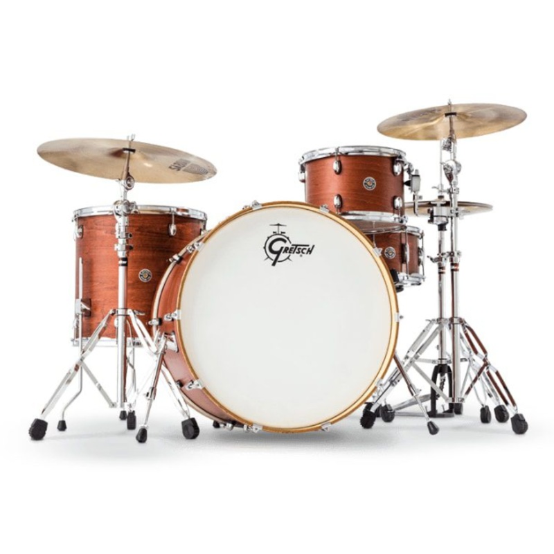 Gretsch Drums CC2-R444C-SWG Catalina Club 4-Piece Rock Kit (Satin Walnut Glaze)