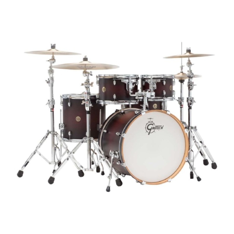 Gretsch Drums CM2-E605-SDCB Catalina Maple 5-Piece Drum Shell Pack (Satin Deep Cherry Burst)
